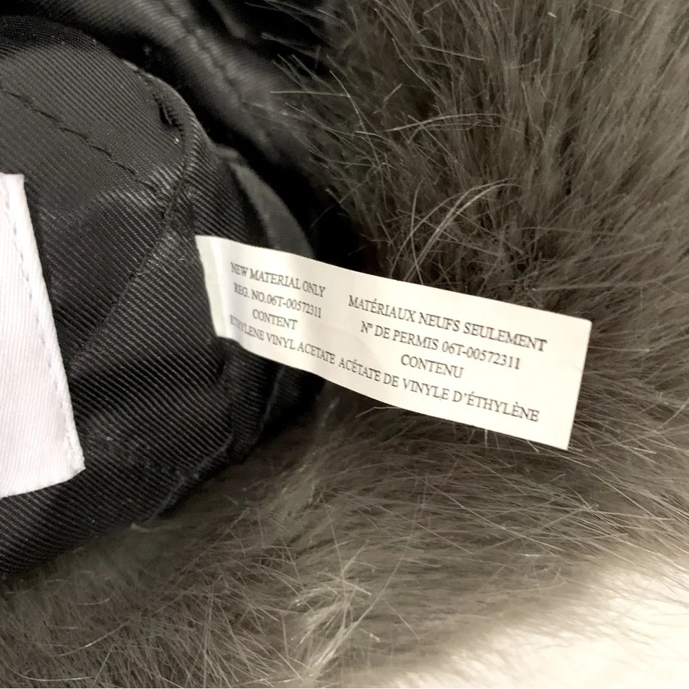 RH Faux Fur Cashmere Blend Knit Hat